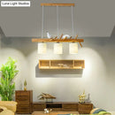 GobekUsa Modern Island Pendant Light with Frosted Glass Lampshade for Dining Room