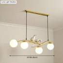 GobekUsa Modern Island Pendant Light with Frosted Glass Lampshade for Dining Room