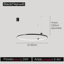 GobekUsa Italian Style Annular Pendant Lamp for Living Room, Dining Room, Bedroom