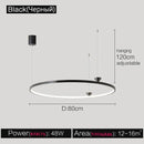 GobekUsa Italian Style Annular Pendant Lamp for Living Room, Dining Room, Bedroom
