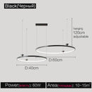 GobekUsa Italian Style Annular Pendant Lamp for Living Room, Dining Room, Bedroom