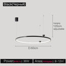 GobekUsa Italian Style Annular Pendant Lamp for Living Room, Dining Room, Bedroom
