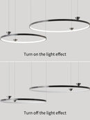 GobekUsa Italian Style Annular Pendant Lamp for Living Room, Dining Room, Bedroom
