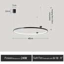 GobekUsa Circular All-Copper Italian Style LED Pendant Lamp for Living Room and Bedroom