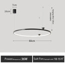 GobekUsa Circular All-Copper Italian Style LED Pendant Lamp for Living Room and Bedroom