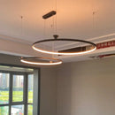 GobekUsa Circular All-Copper Italian Style LED Pendant Lamp for Living Room and Bedroom