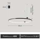 GobekUsa Circular All-Copper Italian Style LED Pendant Lamp for Living Room and Bedroom