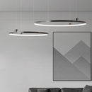 GobekUsa Circular All-Copper Italian Style LED Pendant Lamp for Living Room and Bedroom