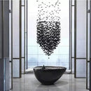 GobekUsa Crystal LED Chandelier: Modern Luxury Staircase Pendant Light for Hallway & Lobby