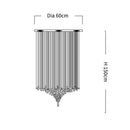 GobekUsa Crystal LED Chandelier: Modern Luxury Staircase Pendant Light for Hallway & Lobby