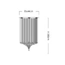 GobekUsa Crystal LED Chandelier: Modern Luxury Staircase Pendant Light for Hallway & Lobby