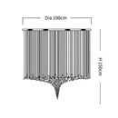 GobekUsa Crystal LED Chandelier: Modern Luxury Staircase Pendant Light for Hallway & Lobby
