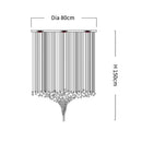 GobekUsa Crystal LED Chandelier: Modern Luxury Staircase Pendant Light for Hallway & Lobby