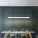 GobekUsa Modern Metal LED Ceiling Pendant Light for Dining Table and Island