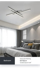 GobekUsa Modern Black LED Chandelier Lights for Bedroom and Living Room