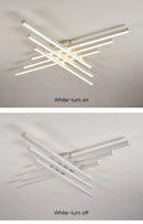 GobekUsa Modern Black LED Chandelier Lights for Bedroom and Living Room