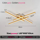 GobekUsa Modern Black LED Chandelier Lights for Bedroom and Living Room