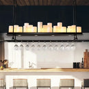 GobekUsa Glass LED Chandelier - Stylish Lighting for Home Decor & Dining Room