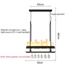 GobekUsa Glass LED Chandelier - Stylish Lighting for Home Decor & Dining Room