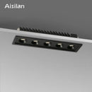 GobekUsa 15W/24W LED Grille Downlight: Anti-glare Embedded Spot Light for Office Home Shop Decor