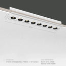 GobekUsa 15W/24W LED Grille Downlight: Anti-glare Embedded Spot Light for Office Home Shop Decor