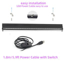 Modern black led black light bar – halloween party decor by Decorbites