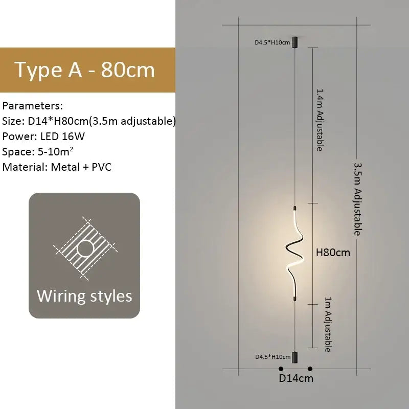 GobekUsa Black Modern LED Pendant Light for Home Decor and Lighting Solution, photo 16 of 16