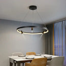 GobekUsa Black Round Combination Chandelier Pendant Light for Home Decor and Kitchen
