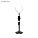 GobekUsa Black LED Make-Up Lamp with Phone Holder and Flash Light