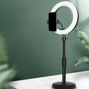 GobekUsa Black LED Make-Up Lamp with Phone Holder and Flash Light