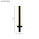 GobekUsa Modern LED Black Wall Sconce Light Fixture for Living Room - Minimalistic Metal Design, White/Warm Light