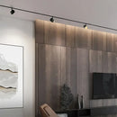 GobekUsa Black Aluminum LED Track Spotlight - Adjustable Luxury Ceiling Light Display
