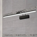 GobekUsa Minimalist Acrylic Vanity Lighting Fixture - 16"/20" Modern LED Wall Mount Light in Black for Bathroom with Warm/White Light