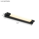 GobekUsa Modern Black LED Vanity Mirror Light Wall Mounted Lamp - Simple Straight Design with Warm/White Light