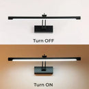 GobekUsa LED Vanity Wall Lamp 40/55cm Black Sconce for Bathroom Mirror & Bedroom