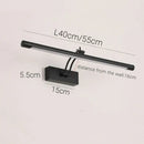 GobekUsa LED Vanity Wall Lamp 40/55cm Black Sconce for Bathroom Mirror & Bedroom