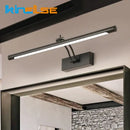 GobekUsa LED Vanity Wall Lamp 40/55cm Black Sconce for Bathroom Mirror & Bedroom