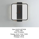 GobekUsa LED Wall Clock Lamp Indoor Light Fixture Home Decor Bedroom Living Room