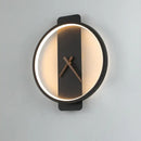 GobekUsa LED Wall Clock Lamp Indoor Light Fixture Home Decor Bedroom Living Room