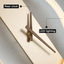 GobekUsa LED Wall Clock Lamp Indoor Light Fixture Home Decor Bedroom Living Room
