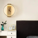 GobekUsa LED Wall Clock Lamp Indoor Light Fixture Home Decor Bedroom Living Room