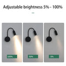 GobekUsa Adjustable Focus LED Wall Lamp with Dimming Switch