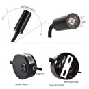 Modern black led wall lamp set 2pcs flexible bedroom reading light by Decorbites