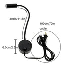 Modern black led wall lamp set 2pcs flexible bedroom reading light by Decorbites