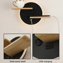 GobekUsa LED Wall Lamp with USB Charging Port and Switch - Indoor Lighting for Bedside