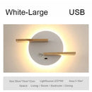 GobekUsa LED Wall Lamp with USB Charging Port and Switch - Indoor Lighting for Bedside