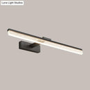 GobekUsa Modern Black LED Wall Light with Acrylic Shade - Streamlined Vanity Lighting in Warm/White Light