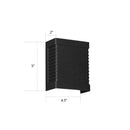 GobekUsa Modern Black LED Wall Light for Garden Scenery with Metal Shade