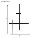 GobekUsa Modern LED Wall Light in Black for Living Room Décor - Crossed Lines Design