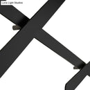 GobekUsa Modern LED Wall Light in Black for Living Room Décor - Crossed Lines Design